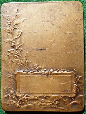France, Encouragement Aux Sports, a bronze plaque circa 1935 by F. Rasumny