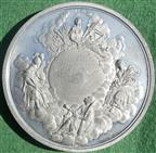 Ireland, The Great Industrial Exhibition of Ireland 1853, large white metal medal by T Ottley