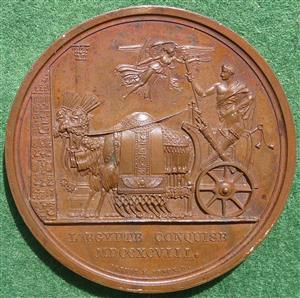 France, Napoleon, Egypt Conquered 1798, bronze medal by Jouannin & Brenet