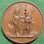 Crimean War, The Holy Alliance 1854, bronze medal by Allen & Moore