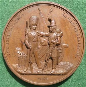 Crimean War, The Holy Alliance 1854, bronze medal by Allen & Moore