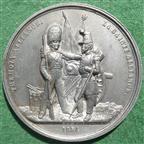 Crimean War, The Holy Alliance 1854, white metal medal by Allen & Moore