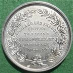 Crimean War, The Holy Alliance 1854, white metal medal by Allen & Moore