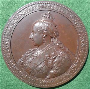 Dedication of Epping Forest, 1882, large bronze medal by Charles Wiener for the Corporation of the City London series