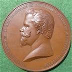 Great Britain/ Sardinia, Visit of Victor Emmanuel II to the City of London 1855, from the Corporation of the City of London series large bronze medal by B Wyon