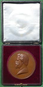 Great Britain/ Sardinia, Visit of Victor Emmanuel II to the City of London 1855, from the Corporation of the City of London series large bronze medal by B Wyon