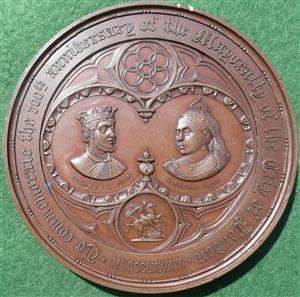 Mayoralty of the City of London, 700th Anniversary 1889, bronze medal by A. Kirkwood & Sons for the Corporation of the City of London