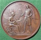 Mayoralty of the City of London, 700th Anniversary 1889, bronze medal by A. Kirkwood & Sons for the Corporation of the City of London