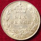 Victoria, Sixpence 1897