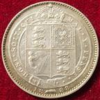 Victoria, Shilling 1888. Rare date