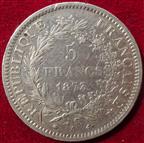 France, Third Republic, 5-Francs 1873A