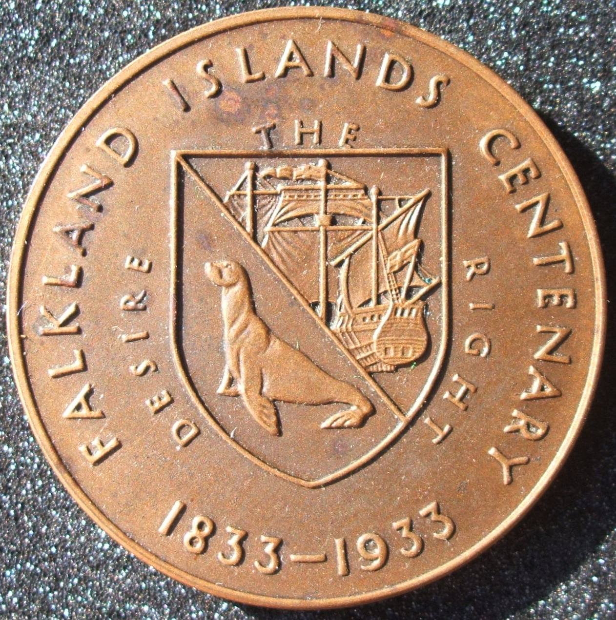 Falklands Centenary Medal 1933