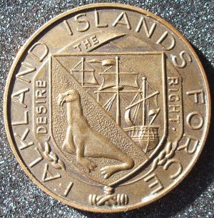 Falklands Second World War sports medal